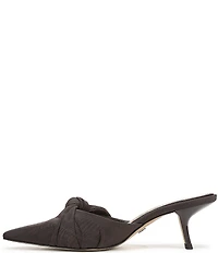 Sam Edelman Bex Silk Bow Detail Pointed Toe Dress Mules