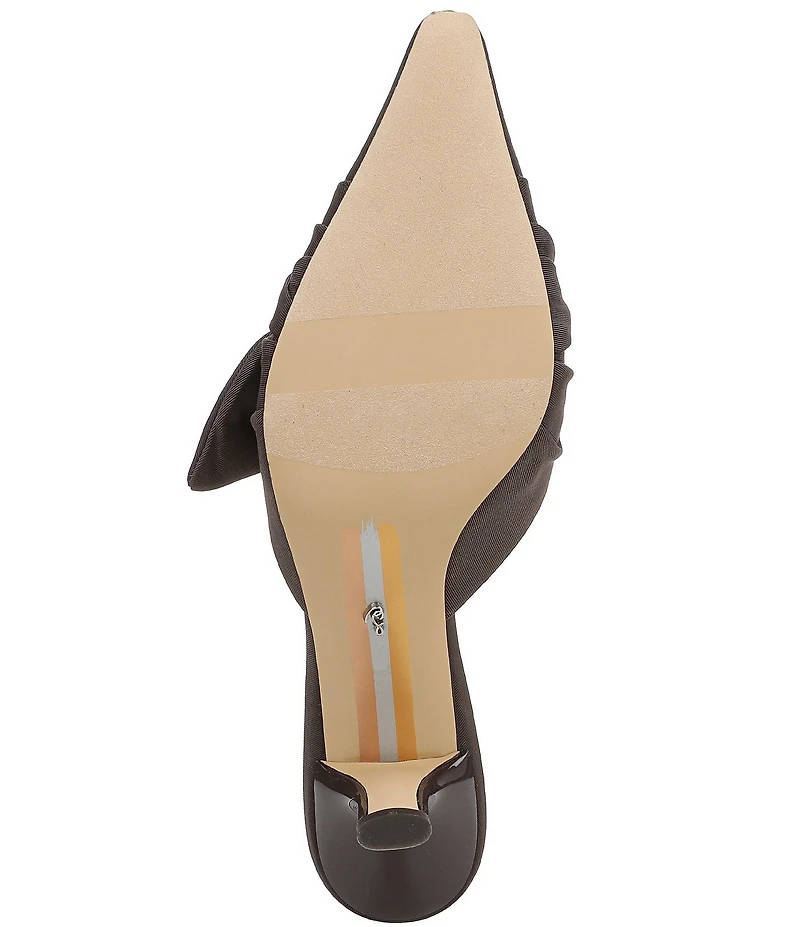 Sam Edelman Bex Silk Bow Detail Pointed Toe Dress Mules