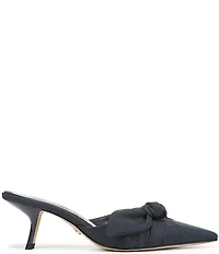 Sam Edelman Bex Silk Bow Detail Pointed Toe Dress Mules