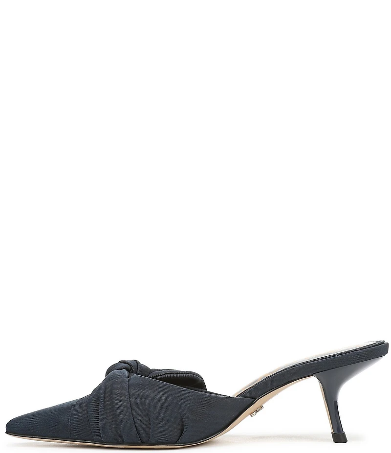 Sam Edelman Bex Silk Bow Detail Pointed Toe Dress Mules