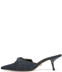 Sam Edelman Bex Silk Bow Detail Pointed Toe Dress Mules