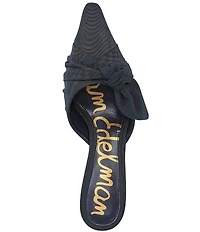Sam Edelman Bex Silk Bow Detail Pointed Toe Dress Mules