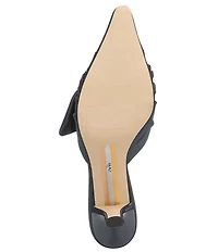 Sam Edelman Bex Silk Bow Detail Pointed Toe Dress Mules