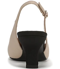 Sam Edelman Bianka Color Block Fabric Pointed Toe Slingback Pumps