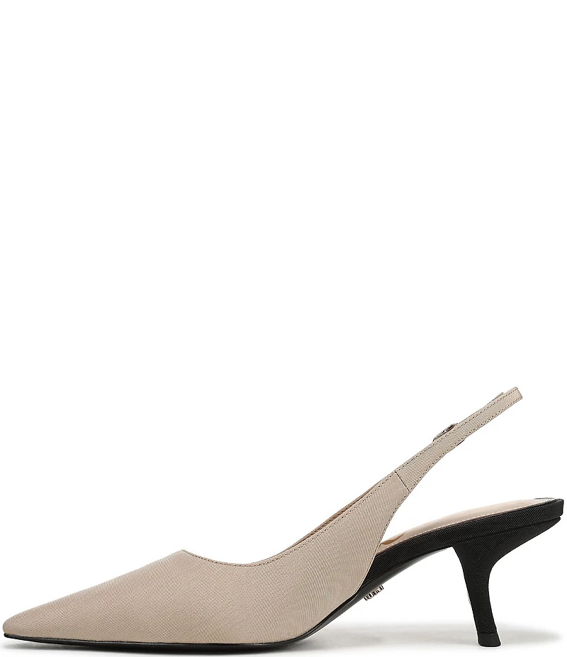 Sam Edelman Bianka Color Block Fabric Pointed Toe Slingback Pumps
