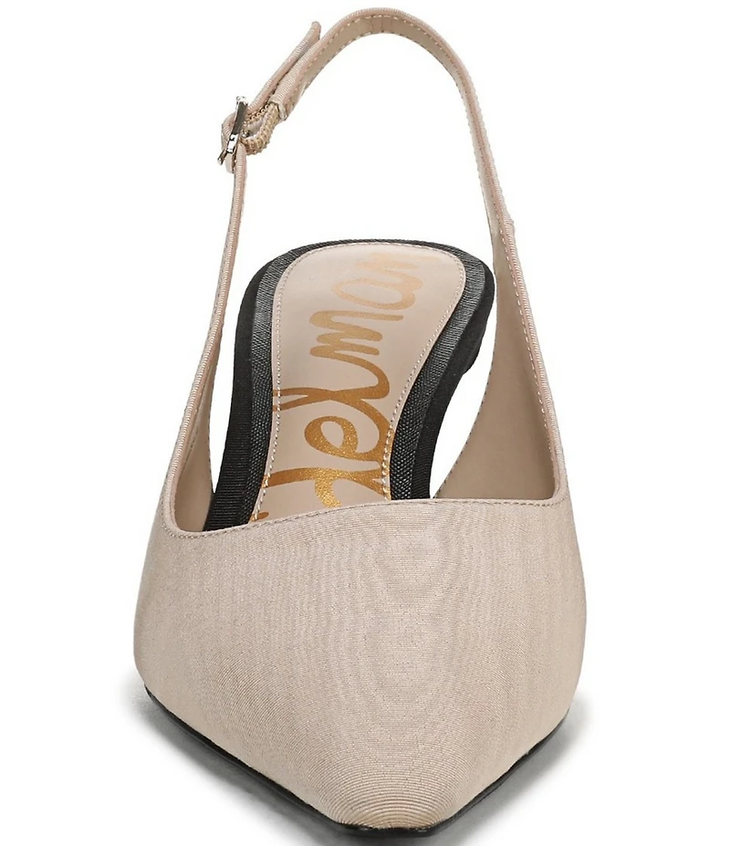 Sam Edelman Bianka Color Block Fabric Pointed Toe Slingback Pumps