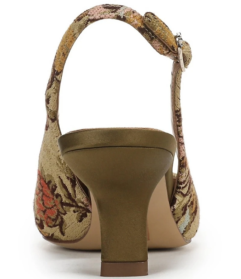 Sam Edelman Bianka Floral Fabric Pointed Toe Slingback Pumps