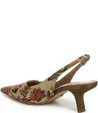 Sam Edelman Bianka Floral Fabric Pointed Toe Slingback Pumps