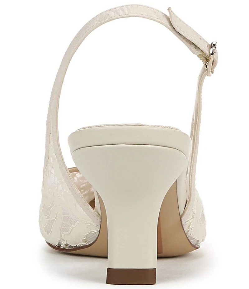 Sam Edelman Bianka Lace Detail Pointed Toe Slingback Pumps