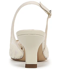 Sam Edelman Bianka Lace Detail Pointed Toe Slingback Pumps
