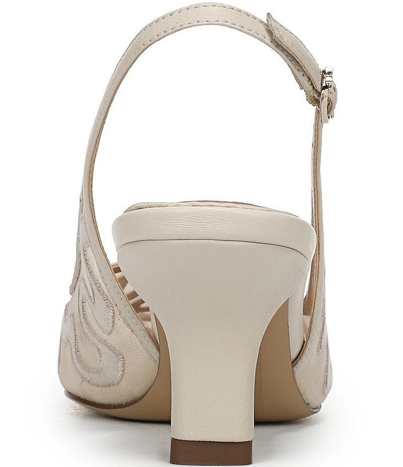 Sam Edelman Bianka Mesh Detail Pointed Toe Slingback Pumps