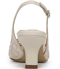 Sam Edelman Bianka Mesh Detail Pointed Toe Slingback Pumps