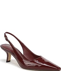 Sam Edelman Bianka Patent Leather Pointed Toe Slingback Pumps