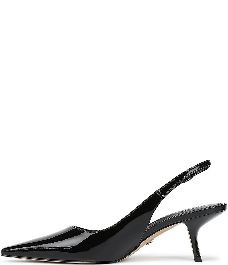 Sam Edelman Bianka Patent Leather Pointed Toe Slingback Pumps