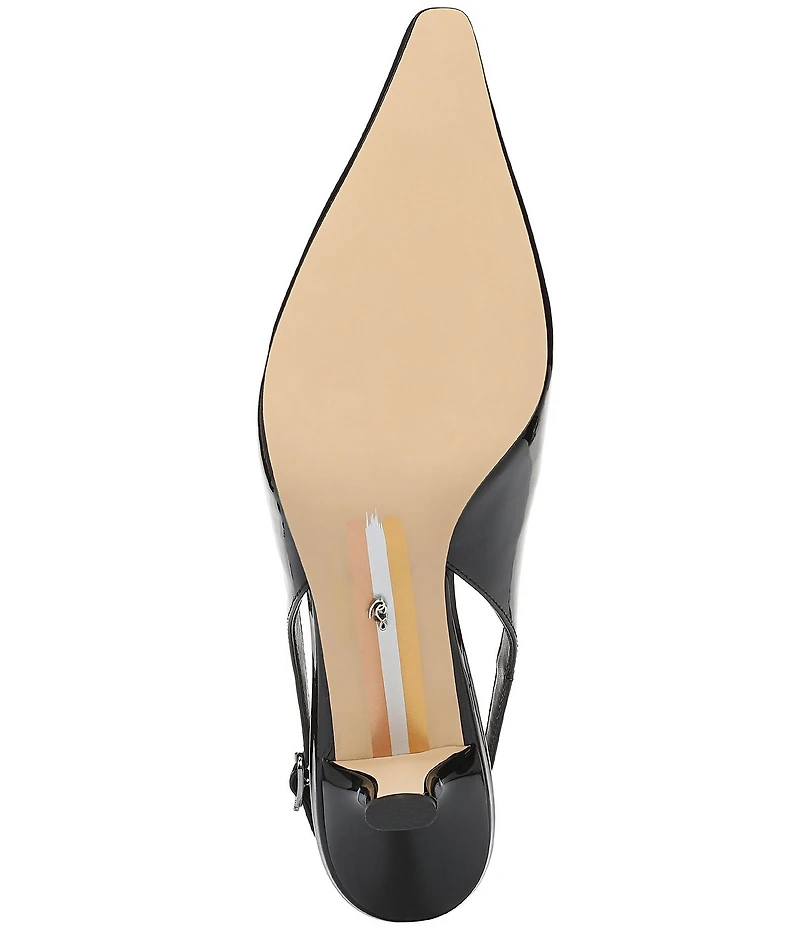 Sam Edelman Bianka Patent Leather Pointed Toe Slingback Pumps