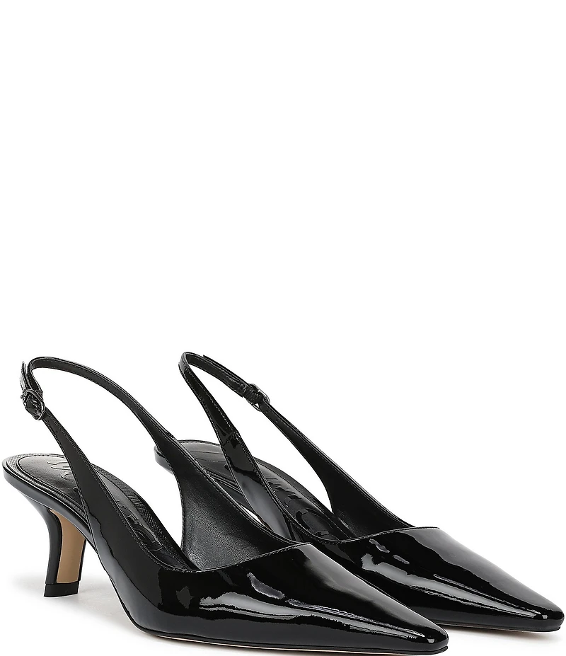 Sam Edelman Bianka Patent Leather Pointed Toe Slingback Pumps