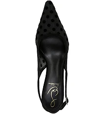 Sam Edelman Bianka Polka Dot Mesh Slingback Pumps