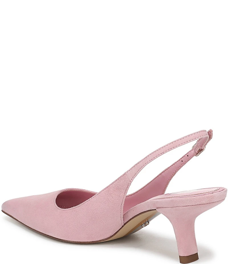 Sam Edelman Bianka Suede Pointed Toe Slingback Pumps