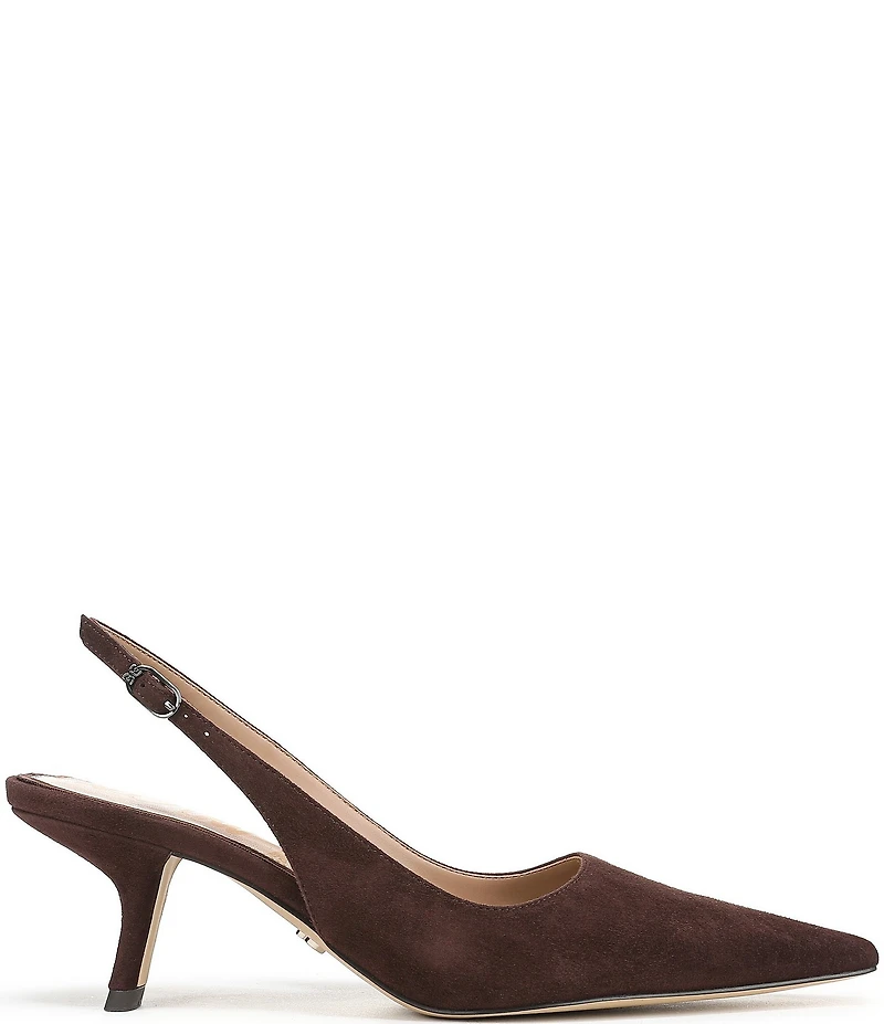 Sam Edelman Bianka Suede Pointed Toe Slingback Pumps