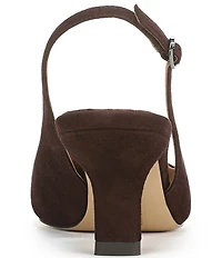 Sam Edelman Bianka Suede Pointed Toe Slingback Pumps