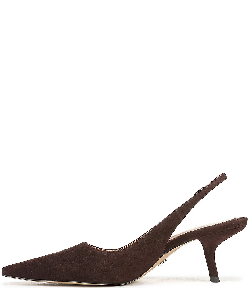 Sam Edelman Bianka Suede Pointed Toe Slingback Pumps