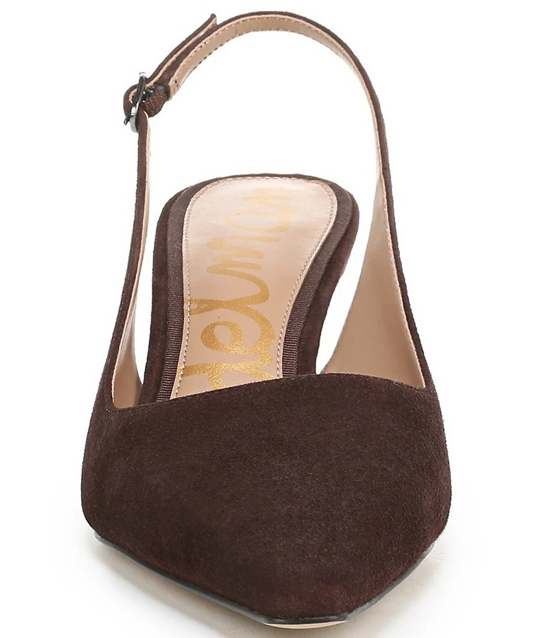 Sam Edelman Bianka Suede Pointed Toe Slingback Pumps