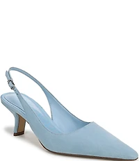 Sam Edelman Bianka Suede Pointed Toe Slingback Pumps