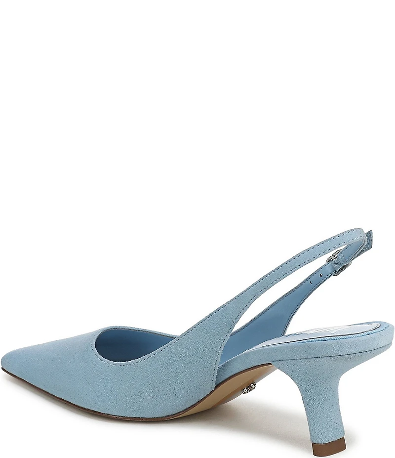 Sam Edelman Bianka Suede Pointed Toe Slingback Pumps