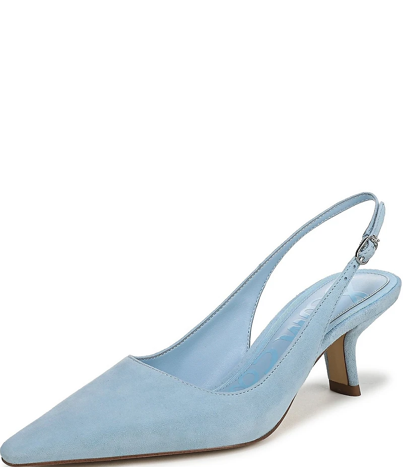 Sam Edelman Bianka Suede Pointed Toe Slingback Pumps