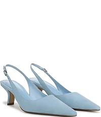 Sam Edelman Bianka Suede Pointed Toe Slingback Pumps