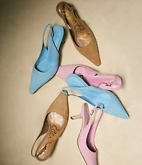 Sam Edelman Bianka Suede Pointed Toe Slingback Pumps