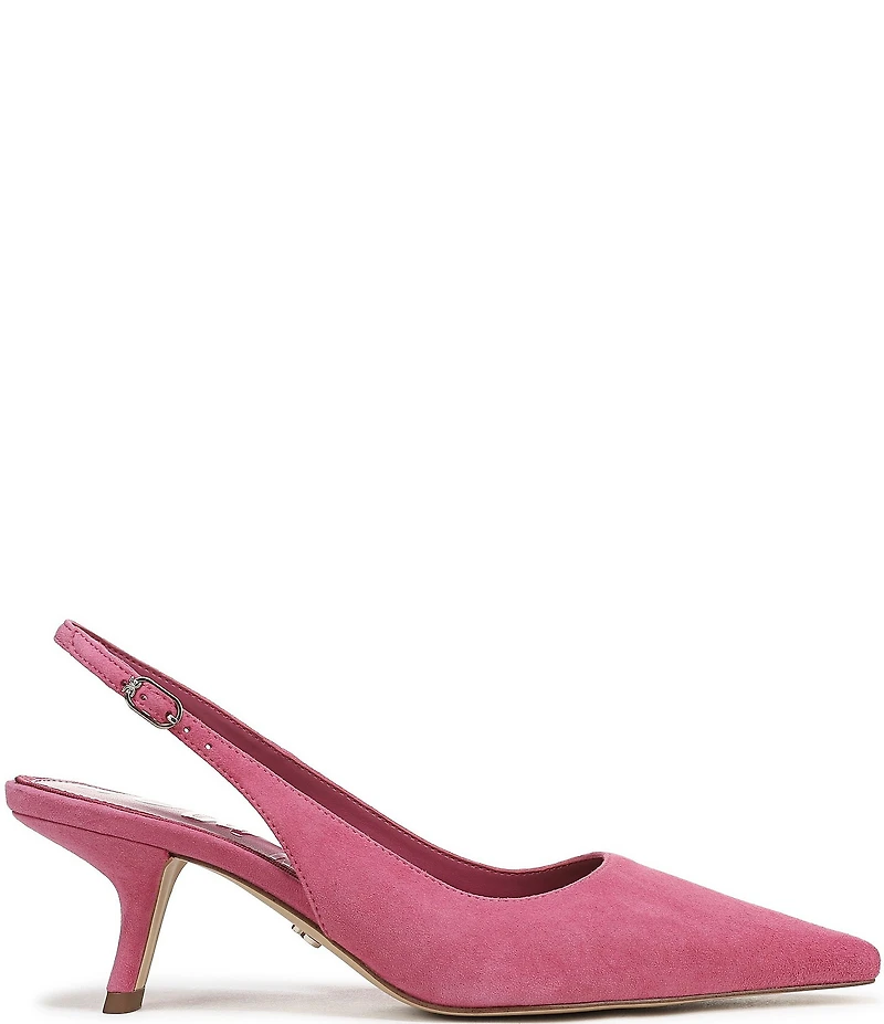 Sam Edelman Bianka Suede Pointed Toe Slingback Pumps
