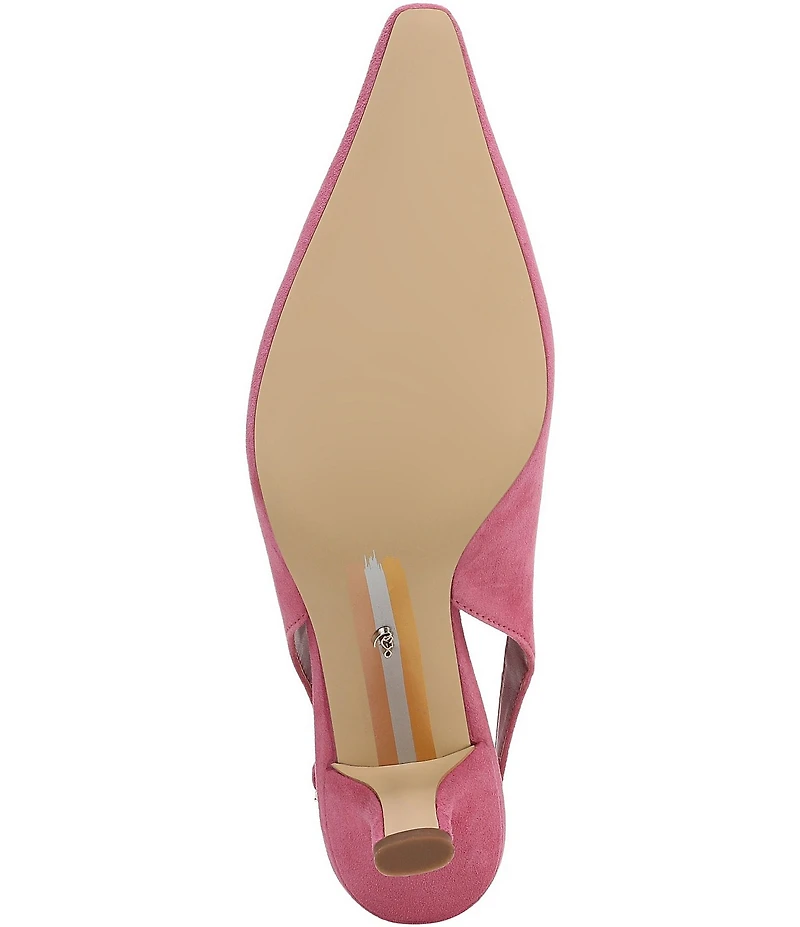 Sam Edelman Bianka Suede Pointed Toe Slingback Pumps