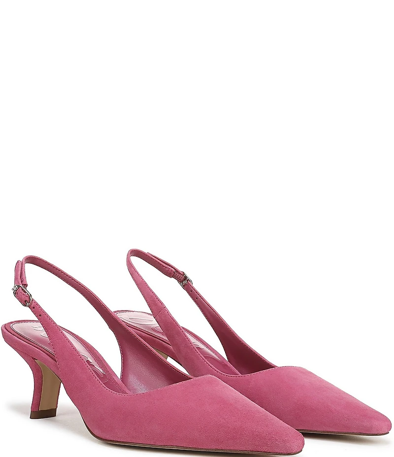 Sam Edelman Bianka Suede Pointed Toe Slingback Pumps