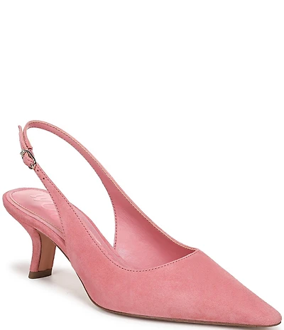 Sam Edelman Bianka Suede Pointed Toe Slingback Pumps