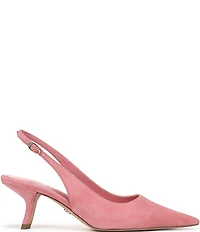 Sam Edelman Bianka Suede Pointed Toe Slingback Pumps