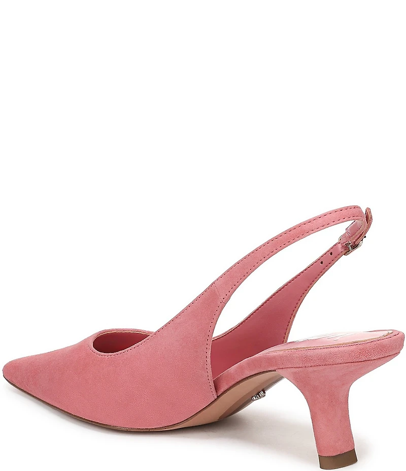 Sam Edelman Bianka Suede Pointed Toe Slingback Pumps