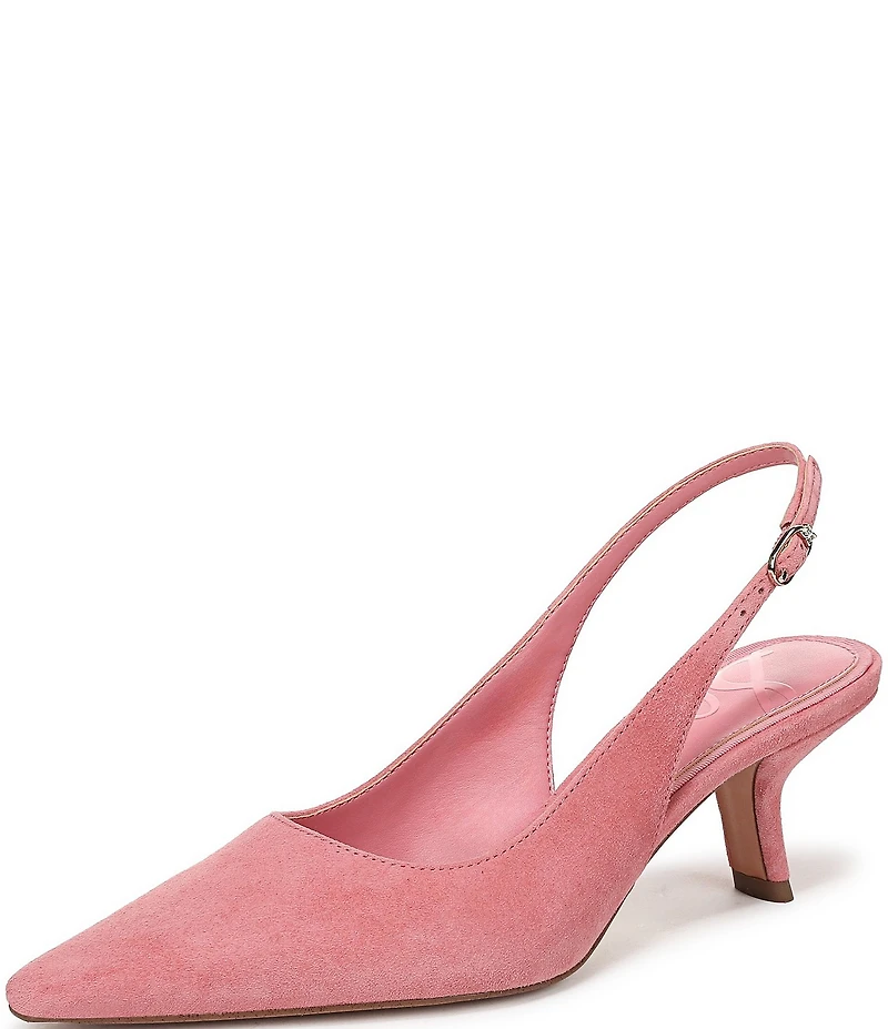 Sam Edelman Bianka Suede Pointed Toe Slingback Pumps