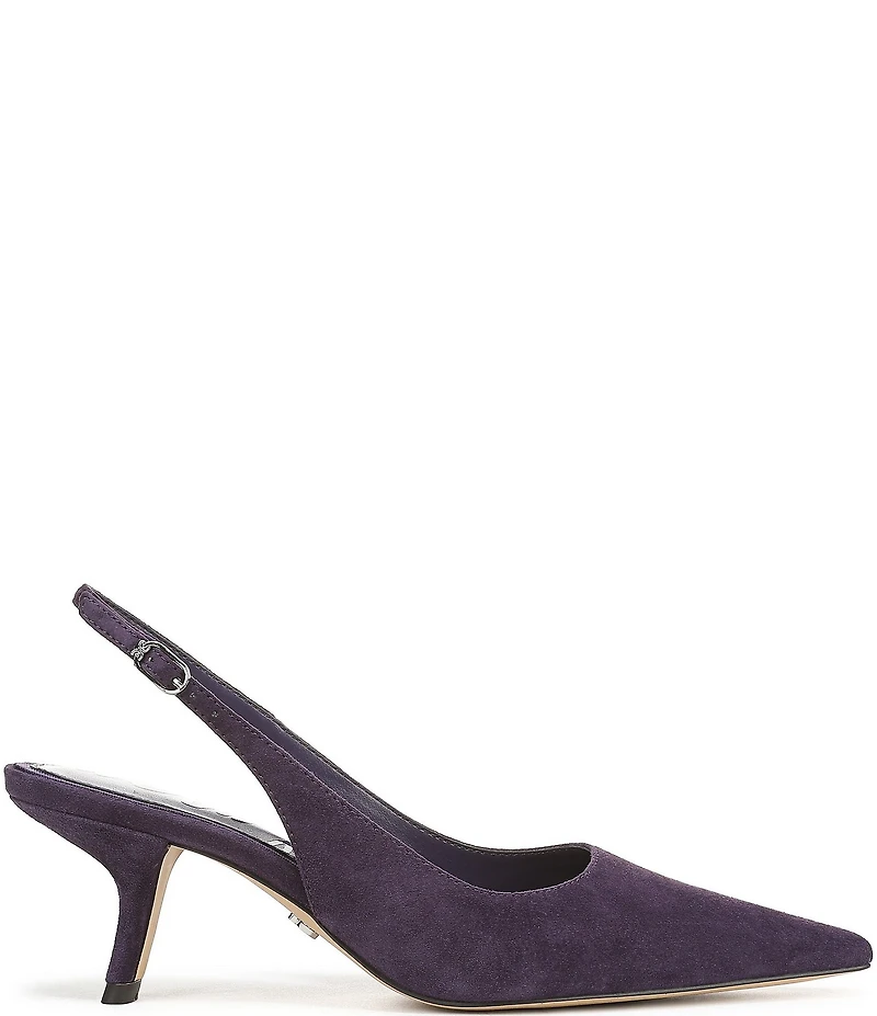 Sam Edelman Bianka Suede Pointed Toe Slingback Pumps