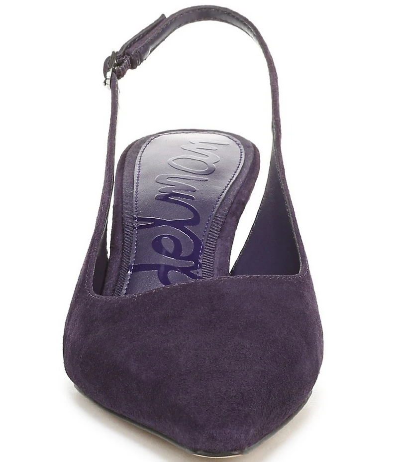 Sam Edelman Bianka Suede Pointed Toe Slingback Pumps
