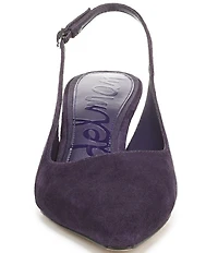 Sam Edelman Bianka Suede Pointed Toe Slingback Pumps