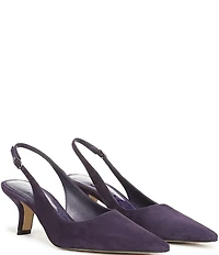 Sam Edelman Bianka Suede Pointed Toe Slingback Pumps