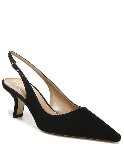Sam Edelman Bianka Suede Pointed Toe Slingback Pumps