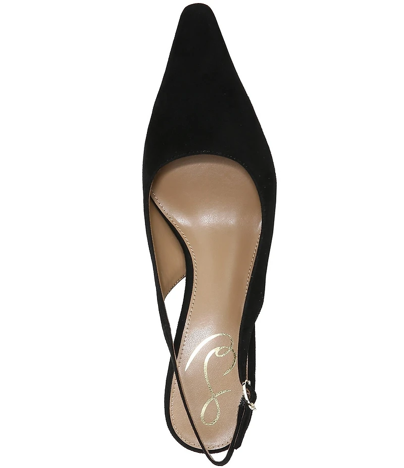 Sam Edelman Bianka Suede Pointed Toe Slingback Pumps