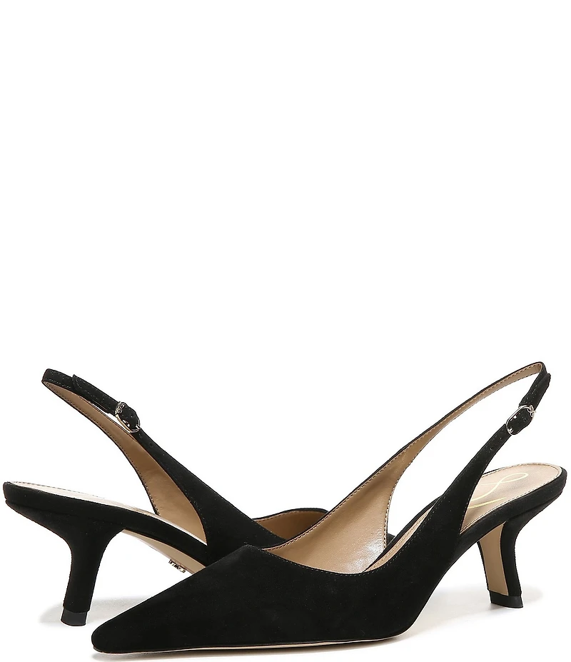 Sam Edelman Bianka Suede Pointed Toe Slingback Pumps