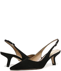Sam Edelman Bianka Suede Pointed Toe Slingback Pumps