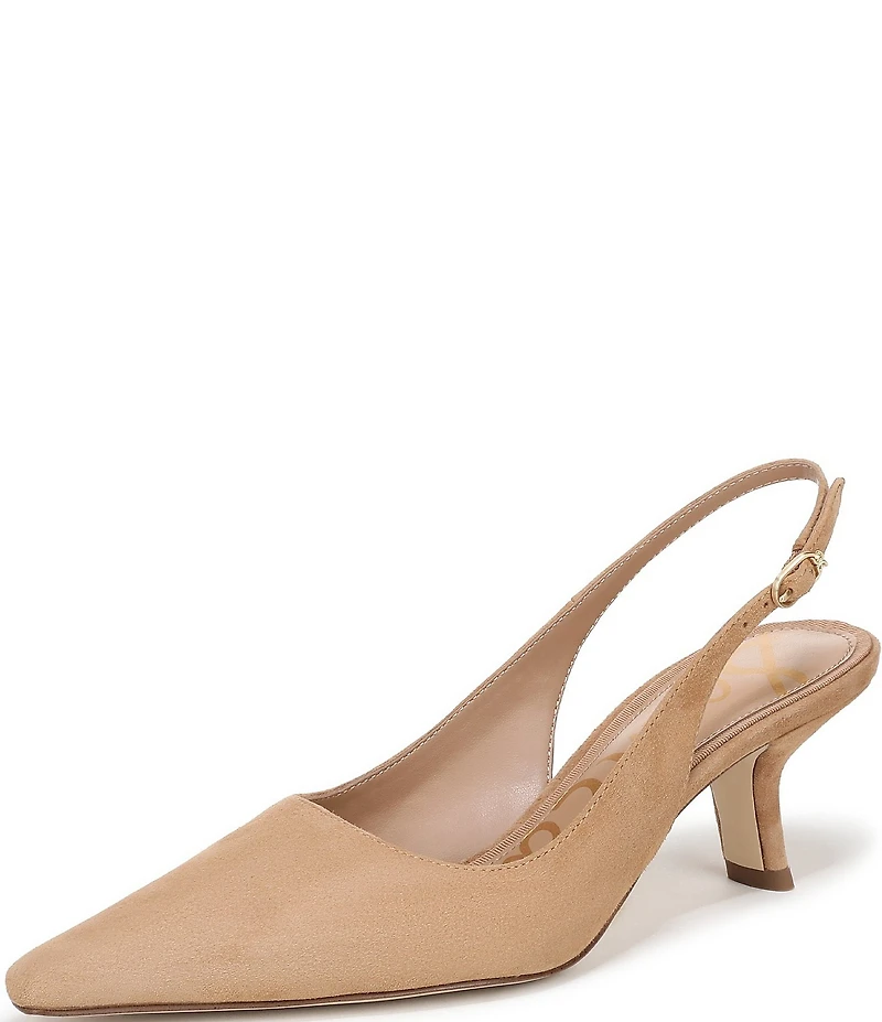 Sam Edelman Bianka Suede Pointed Toe Slingback Pumps
