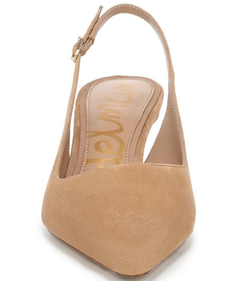 Sam Edelman Bianka Suede Pointed Toe Slingback Pumps
