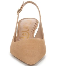 Sam Edelman Bianka Suede Pointed Toe Slingback Pumps