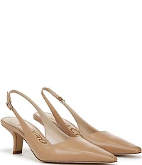 Sam Edelman Bianka Leather Pointed Toe Slingback Pumps